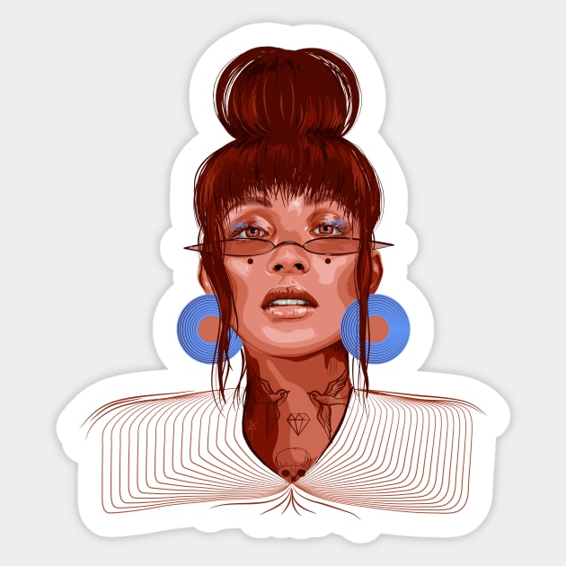 Djazz Sticker by Ana Ariane